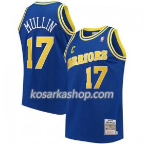 Dres Golden State Warriors Chris Mullin 17 Hardwood Classics Tamnoplav Swingman